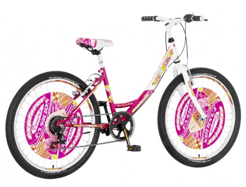 MTB bicikl Explorer Fashion 24 roze beli (FAS241)