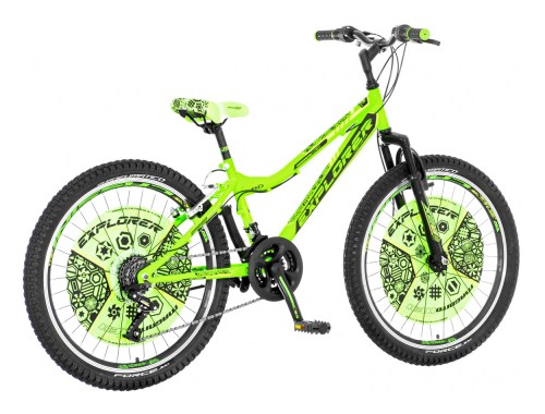MTB bicikl Explorer Magnito 24 zeleno crni (MAG248D1)