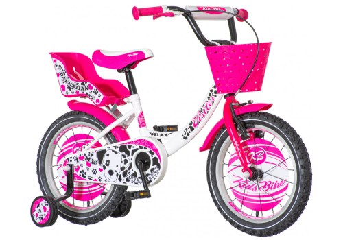 Bicikl Visitor Dalmation 16" roze beli