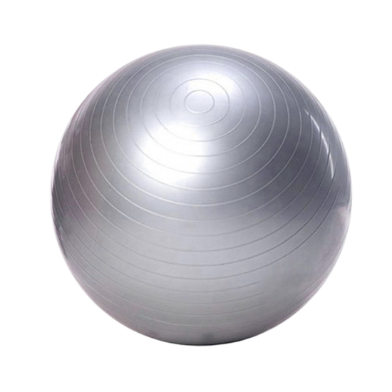 pilates lopta sivo srebrna