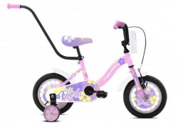 Bicikl Capriolo Viola pink beli 12"