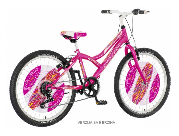 MTB bicikl Explorer Daisy 24 roze beli (SPY243S6)
