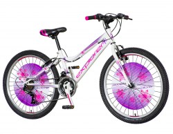 MTB bicikl Explorer Magnito 24 roze beli (MAG244)